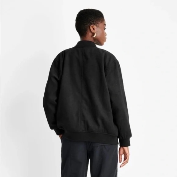 Kahlana Brown KBB Future Future Collective Snap Front Black Bomber Jacket 1X - Picture 3 of 11